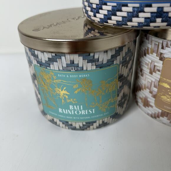 Bath & Body Works Candles Sedona Sandstone Bali Icelandic Waters 3 Wick 14.5oz - Picture 5 of 10